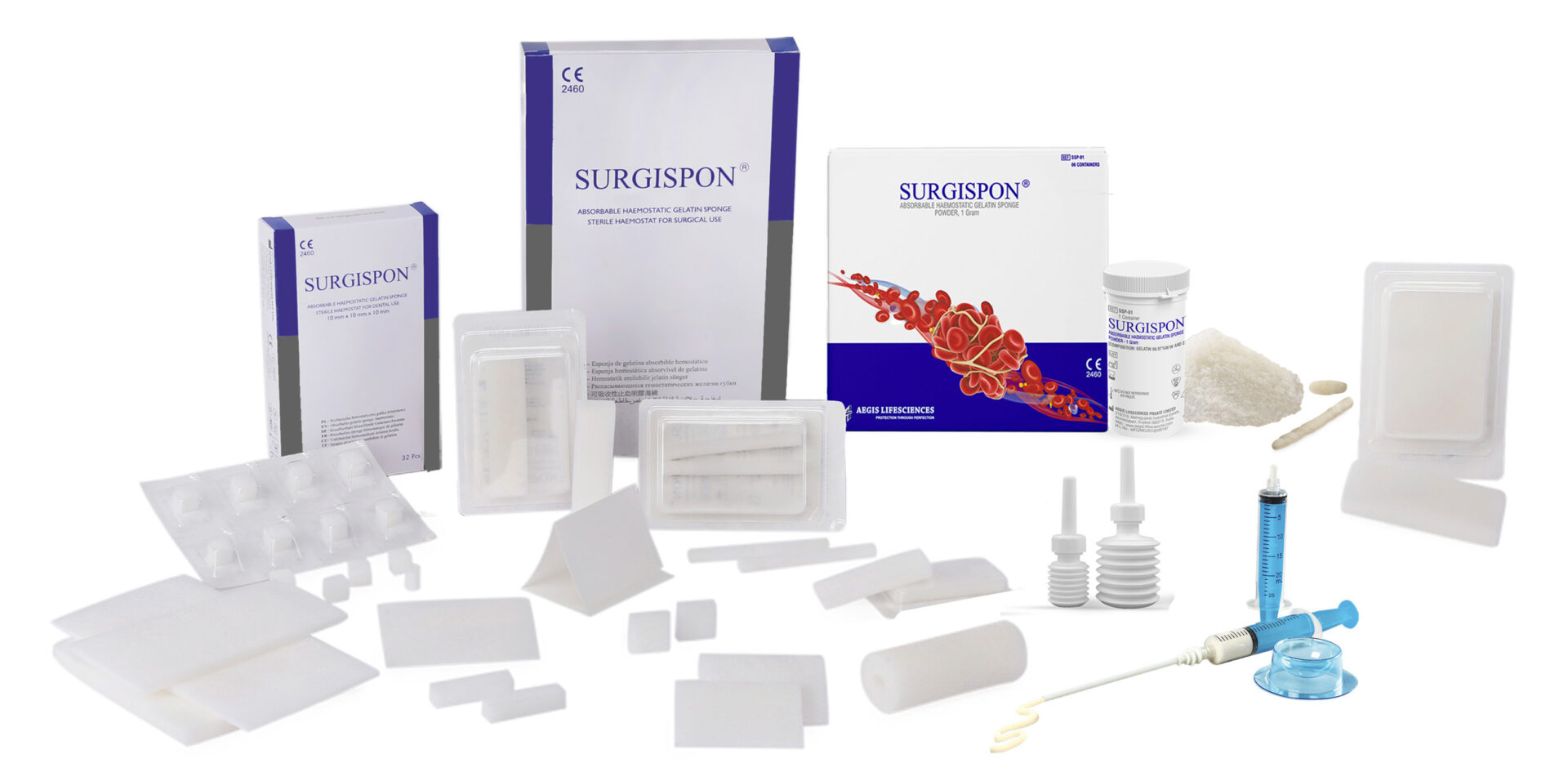 Absorbable haemostatic sponges